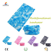 Ningbo Lingshang 100% Polyester Microfaser Multifunktions-personalisierte Schädel Bandana Tube Headwear